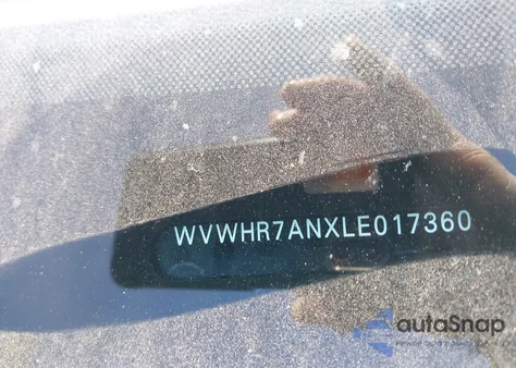 2020 Volkswagen Arteon 2.0T Sel R-Line z USA, uszkodzony, nr VIN WVWHR7ANXLE017360